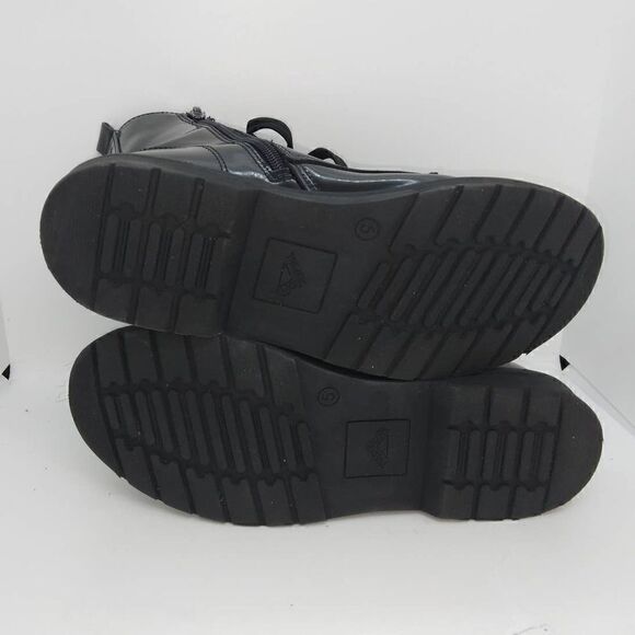 There Abouts Inflow Women's Pre-owned Black Combat Boots - sz. 5M - Picture 5 of 6
